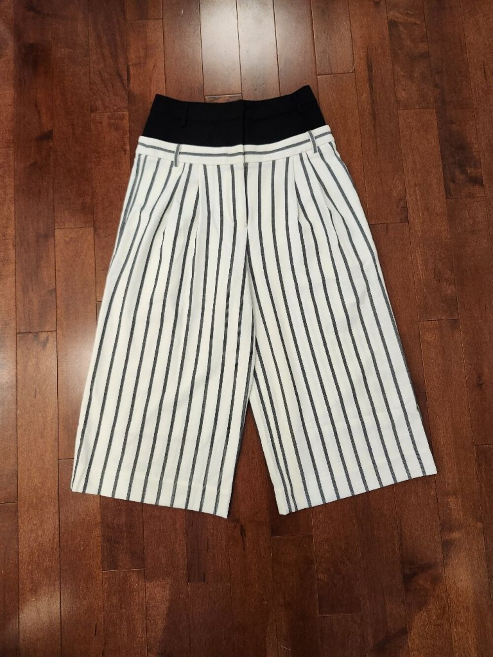Tibi women's wide leg Lucci stripe pants in size 4